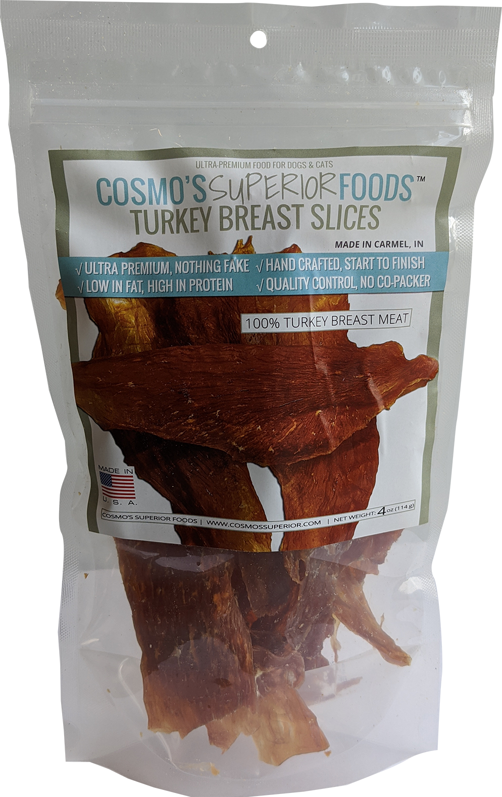 Cosmo's Signature Turkey Breast Slices 4 oz